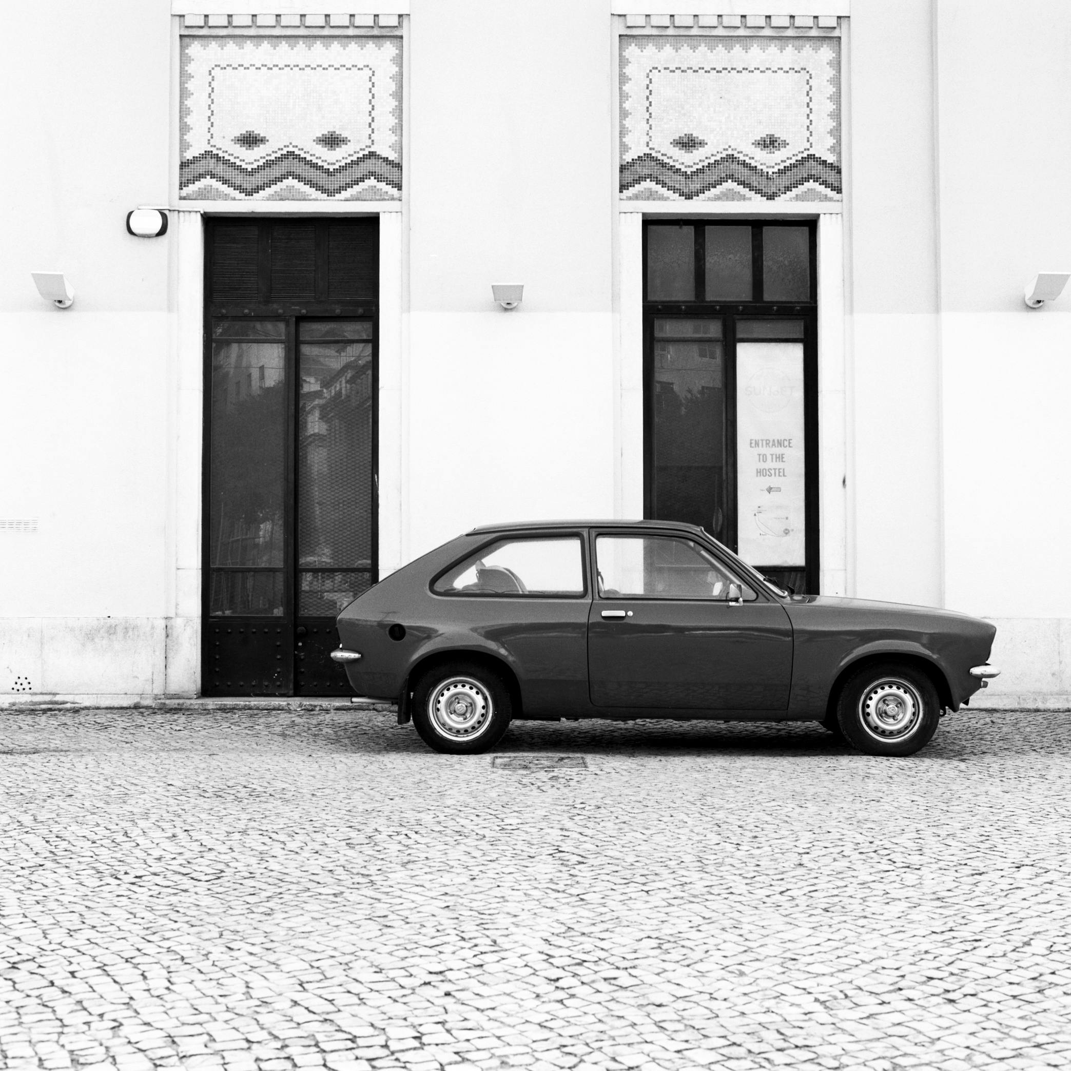 Car on Lisbon Streets